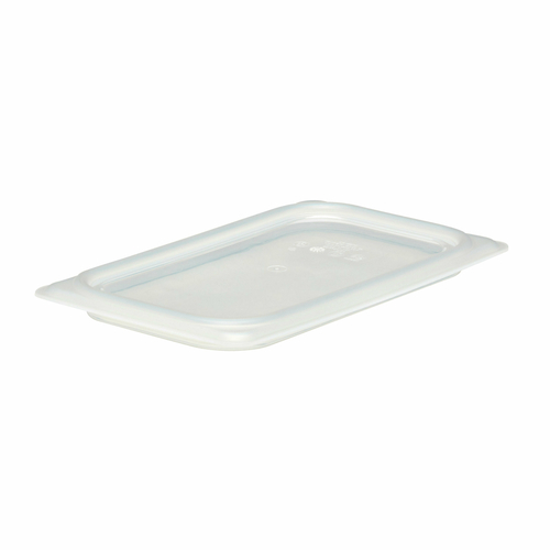 Food Pan Seal Cover, 1/4 size, material is safe from -40F to 160F (-4C to 70C), polypropylene, trans
