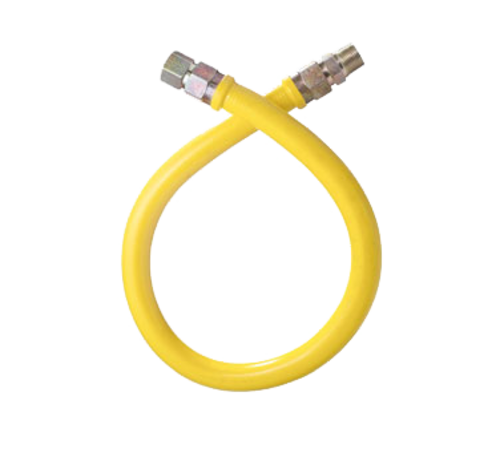 Picture of Dormont Stationary Gas Connector Hose, 1/2" inside dia., 36" long, coated with yellow antimicrobial P