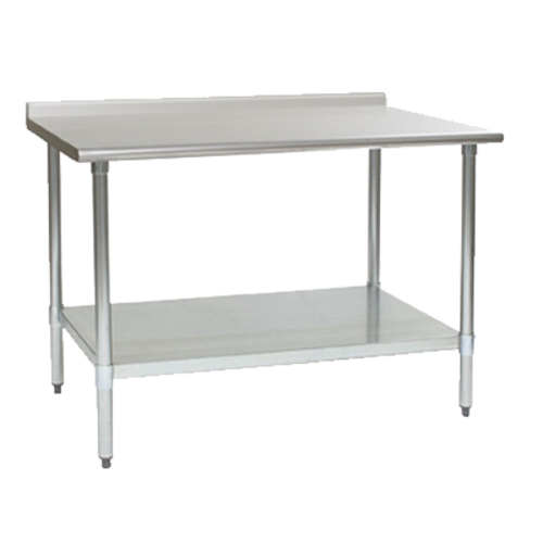 Picture of Eagle Group UT3030B Budget Series Work Table 30"W x 30"D 430 stainless steel top with 1-1/2"H rear up-turn