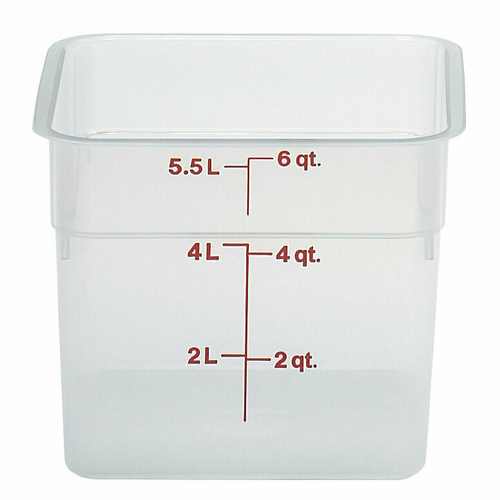 Picture of Cambro 6SFSPP190 CamSquare® Food Container 6 qt. 8-3/8"L x 8-3/8"W x 7-1/4"H