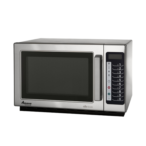Amana Commercial Microwave Oven, 1000 watts, 1.2 cu. ft. capacity, medium volume, 4-stage cooking, (
