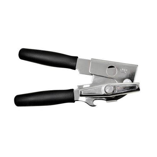 Can Opener, manual, chrome-plated steel, black