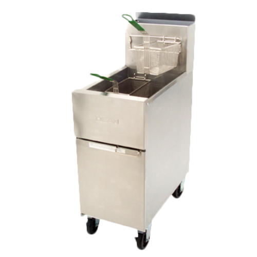 Picture of Dean Industries SR152G Super Runner Value Fryer, 50 lb. capacity, Floor Model, Liquid Propane