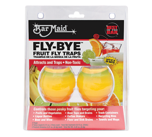 Fly-Bye Fruit Fly Trap, attracts & traps, non-toxic (2 each per pack, 6 packs per case)