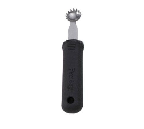 Cash & Carry FirmGrip Tomato Stem Corer, erogonomic soft grip handle, dishwasher safe, stainless ste