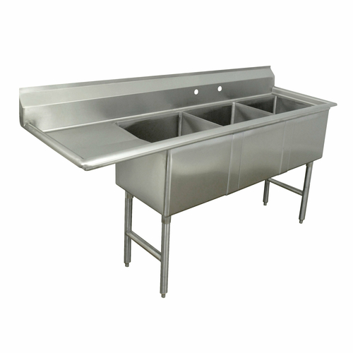 Sink, (3) Three Compartment