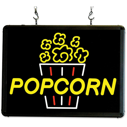 Picture of Winco 92001 Benchmark Ultra-Bright Merchandising Sign "Popcorn" LED back lighting