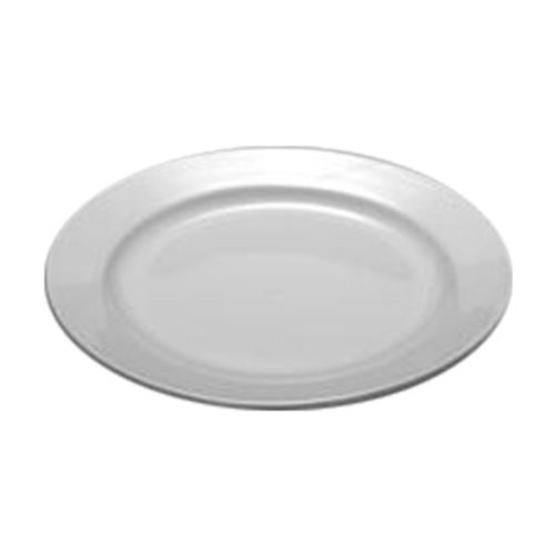 Plate, 9'' dia., round, wide rim, china, bright white, #7