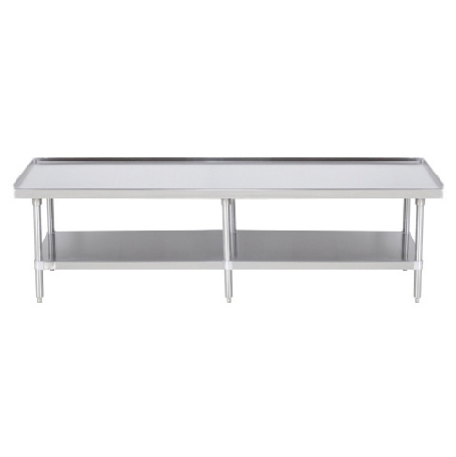 Equipment Stand, 60''W x 30''D x 24''H, 16/304 stainless steel top with 1''H up-turn on sides & rear