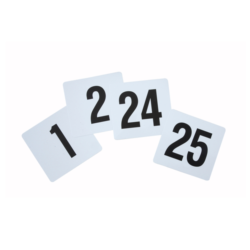 Picture of Winco TBN-25 Table Numbers Set 1-25