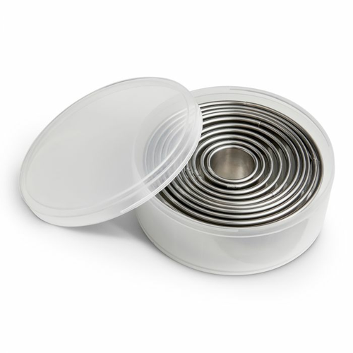 Picture of Round Cookie Cutter Set, 10 graduated cutters