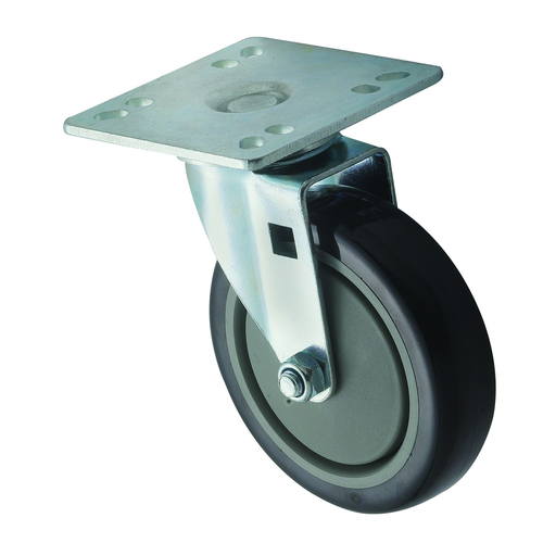 Picture of Winco CT-44 Universal Caster Set 5" dia. wheel (raise height of equipment 6") with 4" x 4" plate Sold by Set of 2 Each